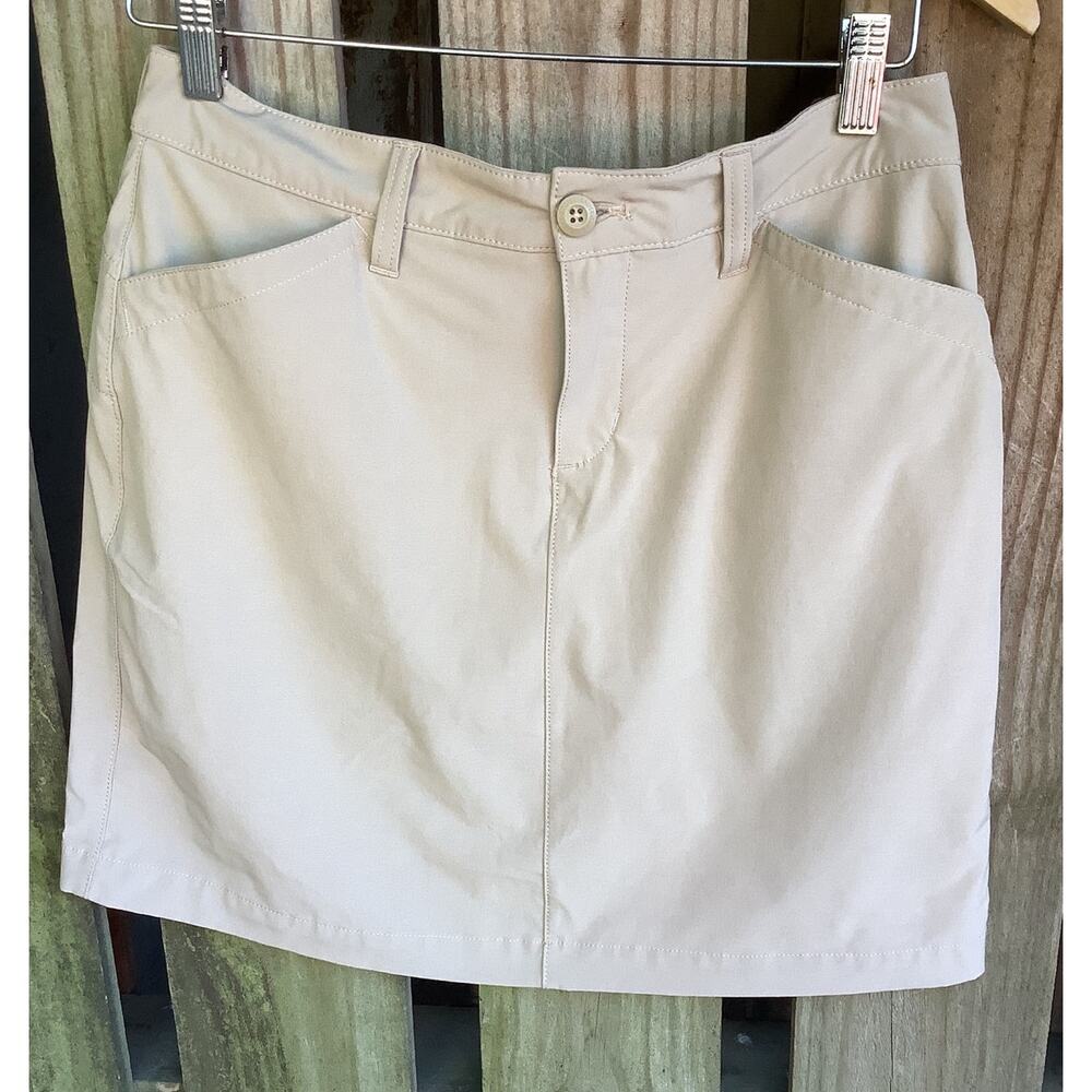 Eddie Bauer Travex Beige Tan Athletic Skort Pockets Women's Size 4